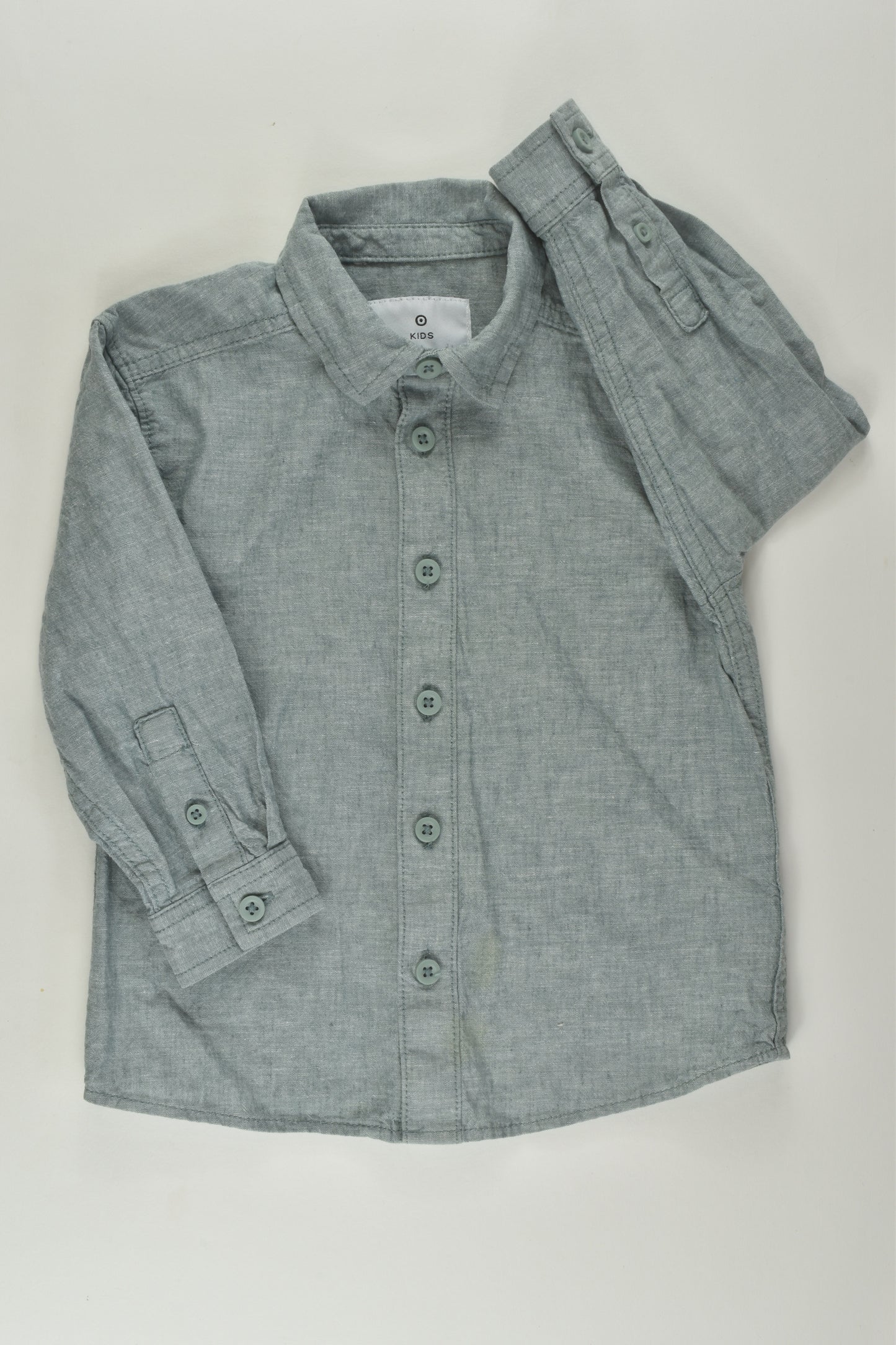Target Size 2 Linen Blend Button-up Shirt