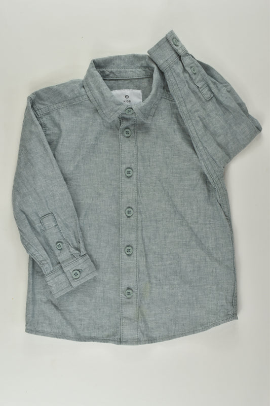 Target Size 2 Linen Blend Button-up Shirt