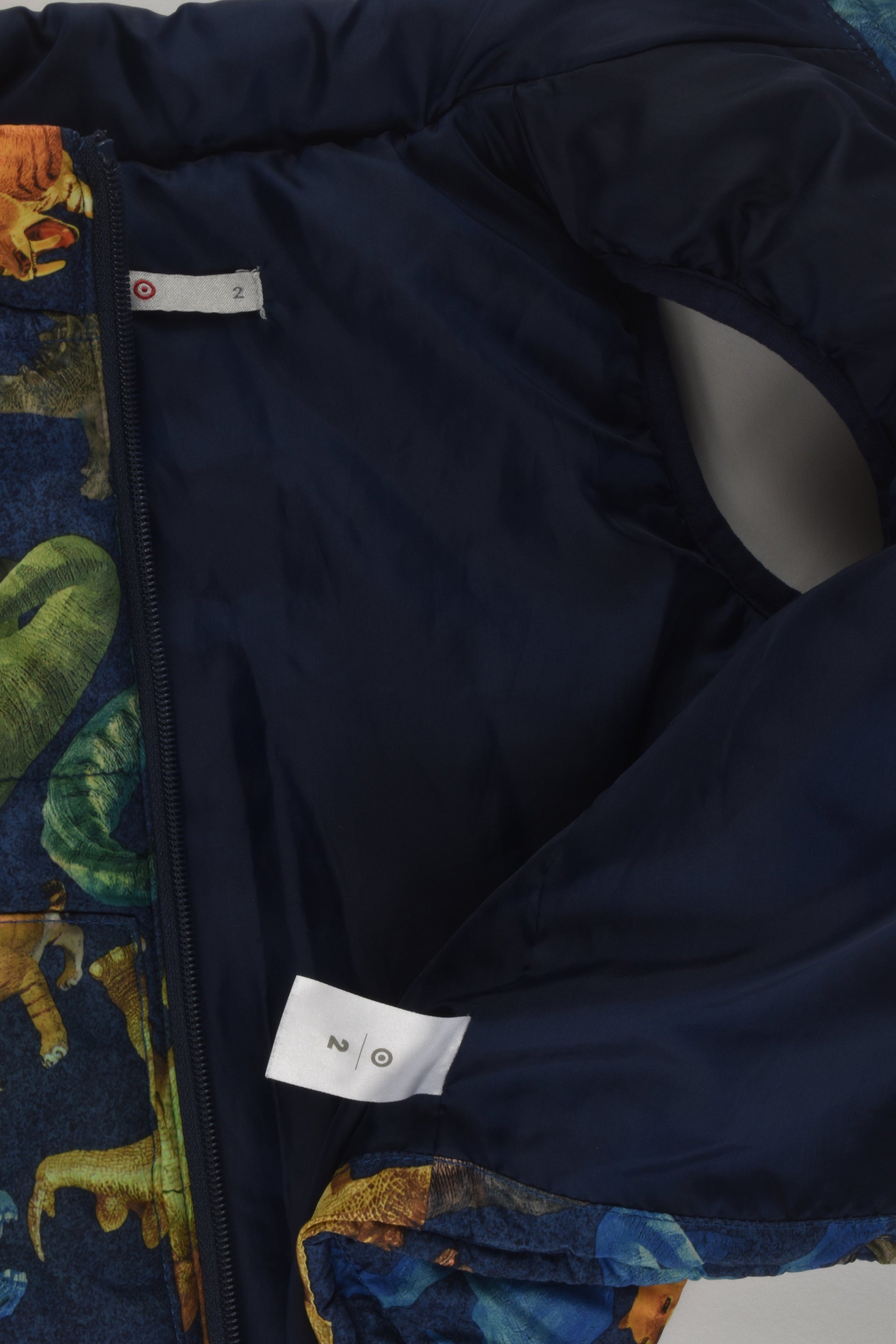 Target Size 2 Prehistoric Animals Puffer Vest