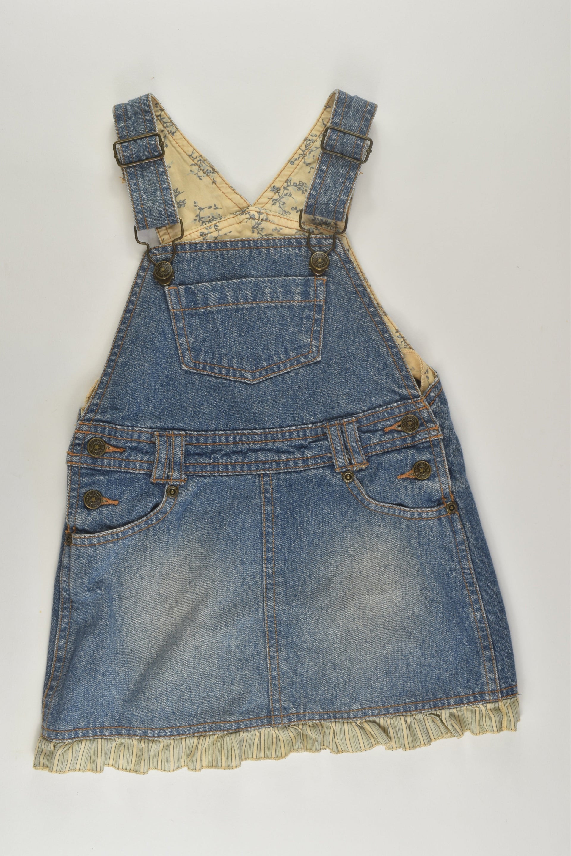 Target Size 3 Floral Detail Denim Dress – MiniMe Preloved