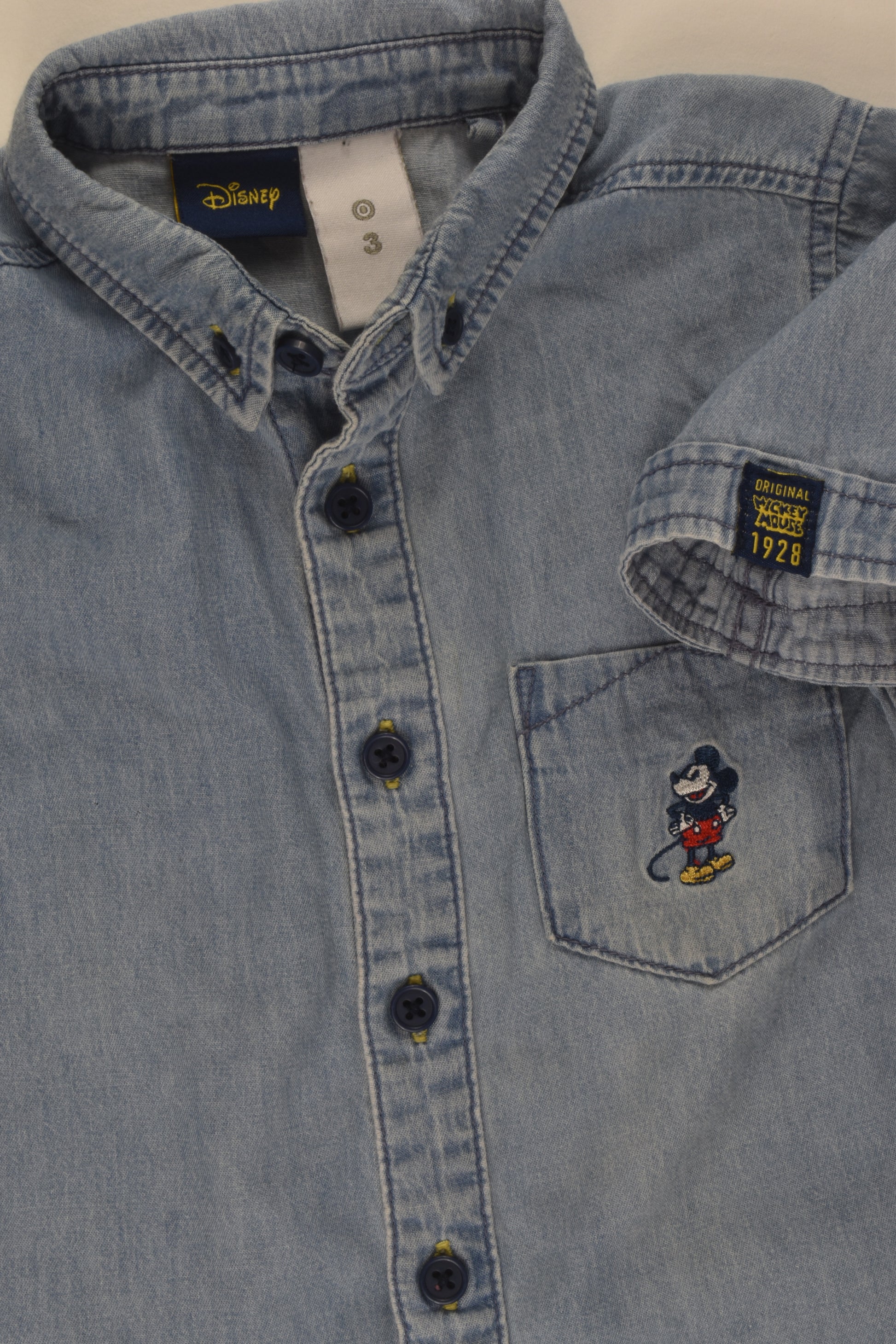 Target Size 3 Mickey Mouse Denim Shirt