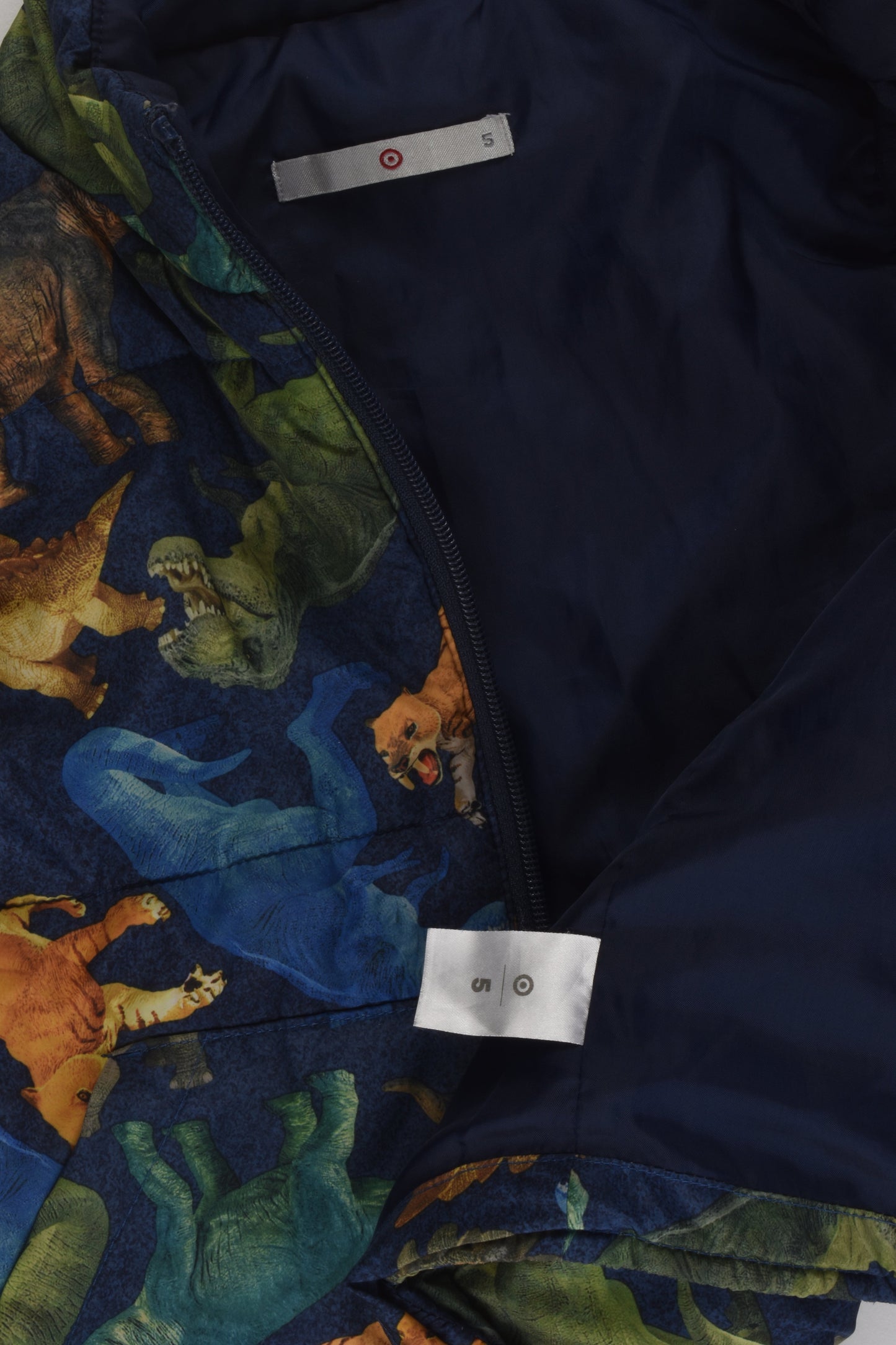 Target Size 5 Prehistoric Animals Puffer Vest