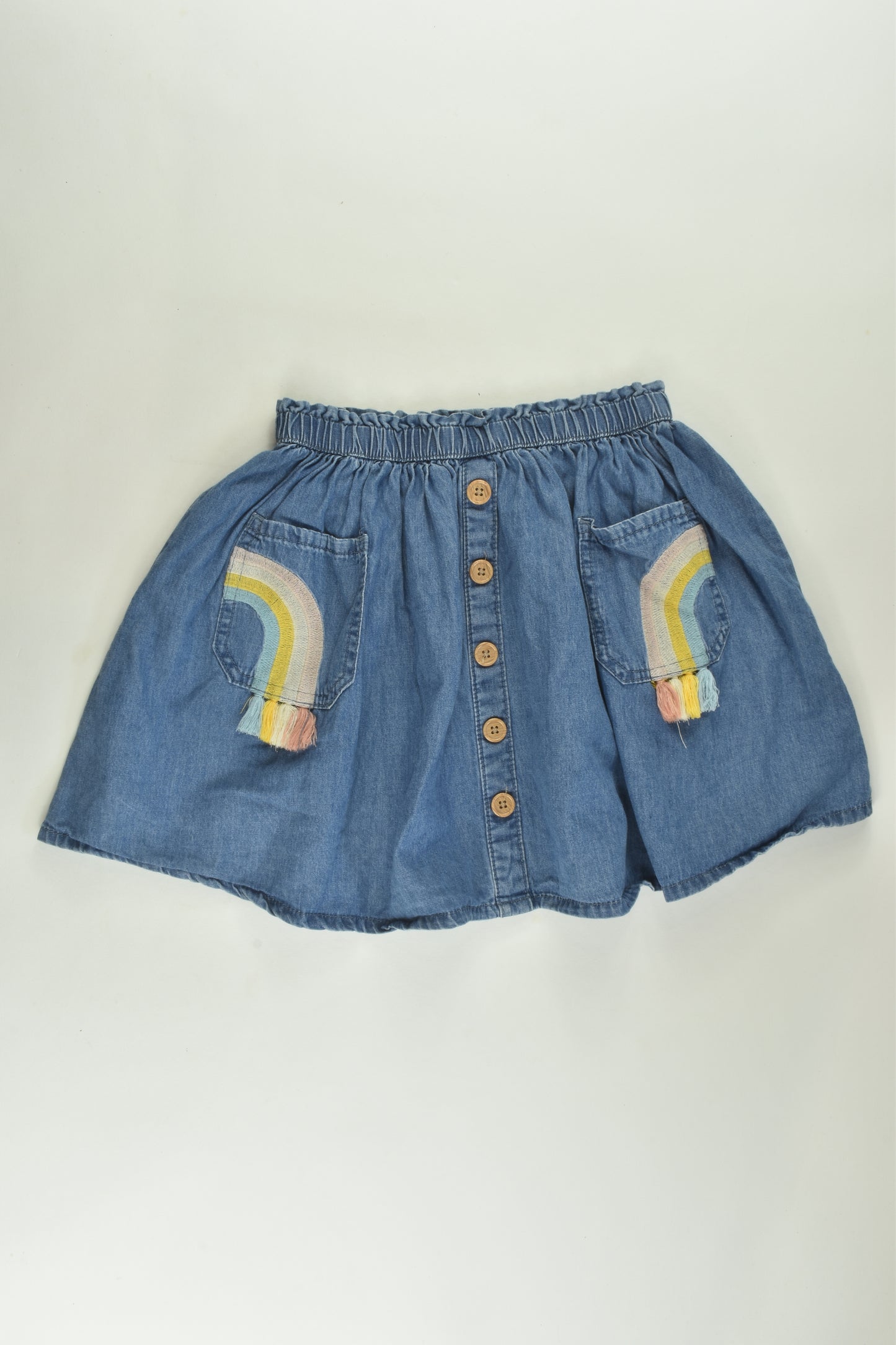 Target Size 6 Rainbow Detail Denim Skirt