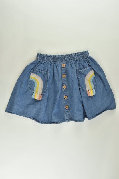 Target Size 6 Rainbow Detail Denim Skirt