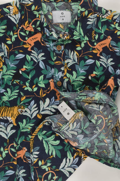 Target Size 8 Linen Blend Button-up Shirt