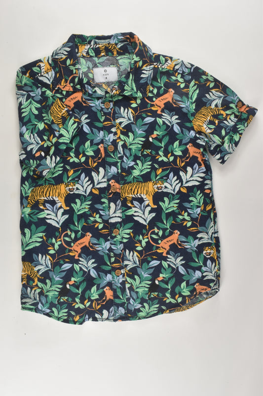 Target Size 8 Linen Blend Button-up Shirt