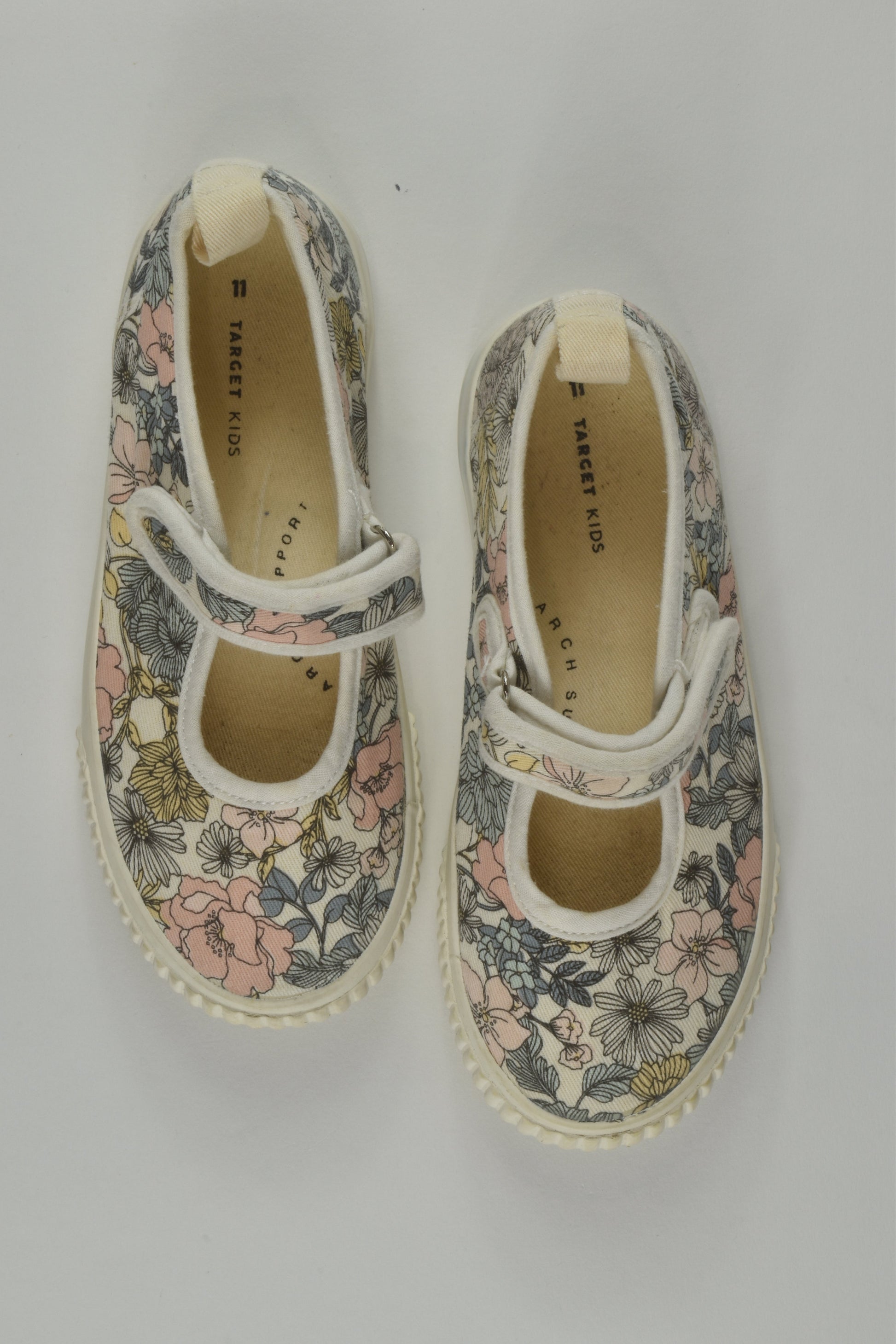 Target Size UK 11 Liberty Print Canvas Shoes