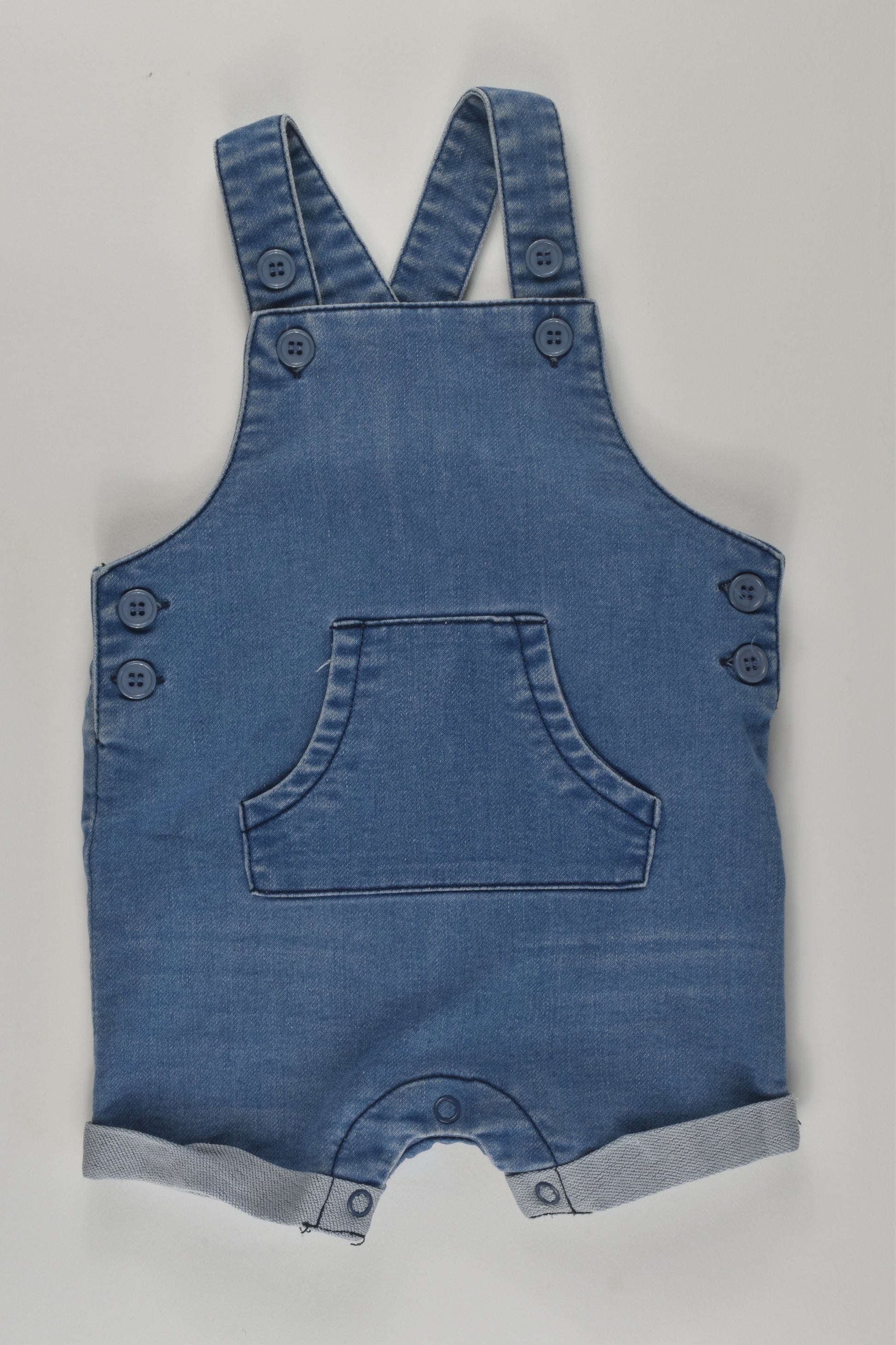 Teeny Weeny Size 000 Short Denim Overalls