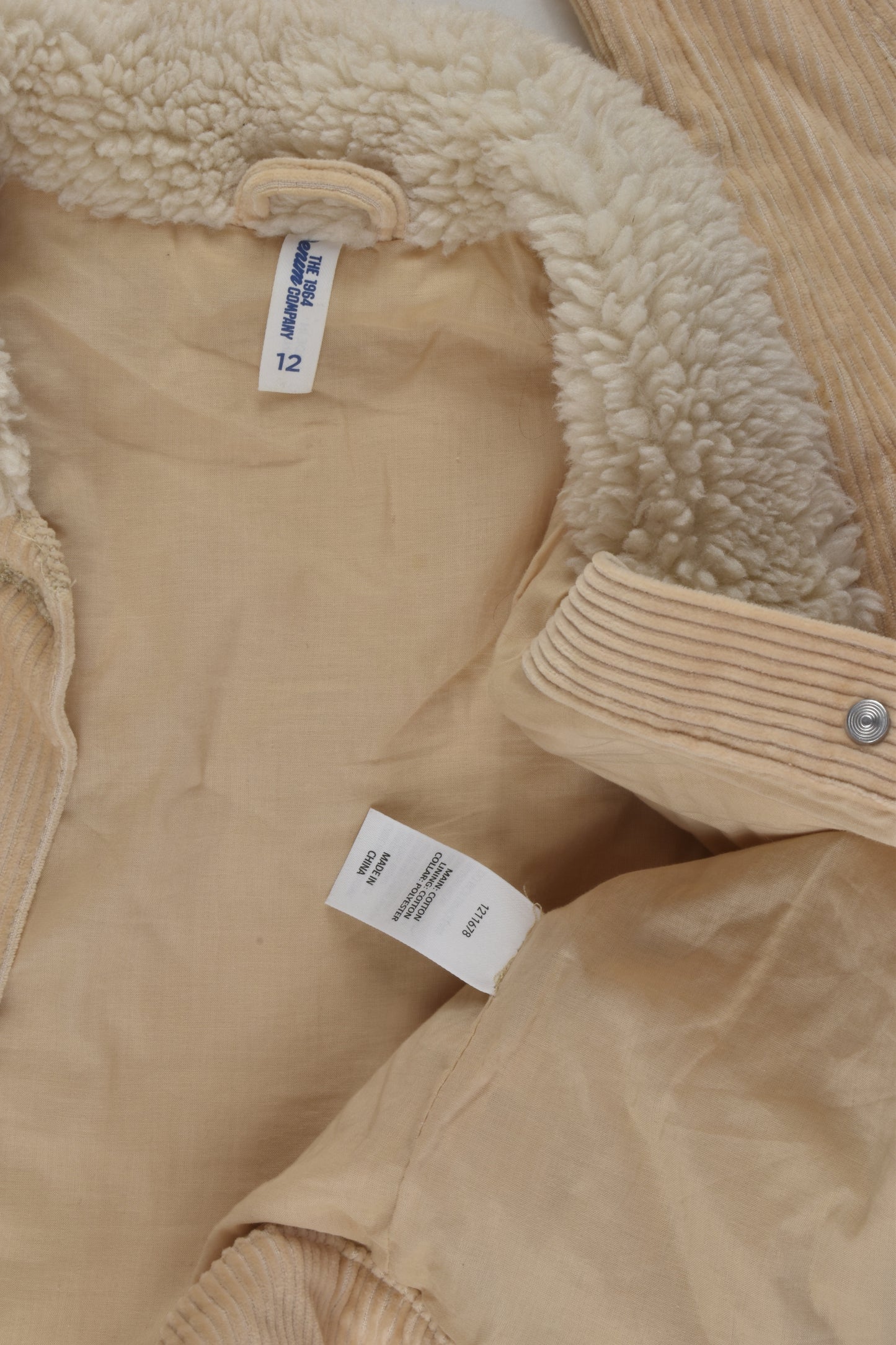 The 1964 Denim Company Size 12 Shepra Cord Jacket