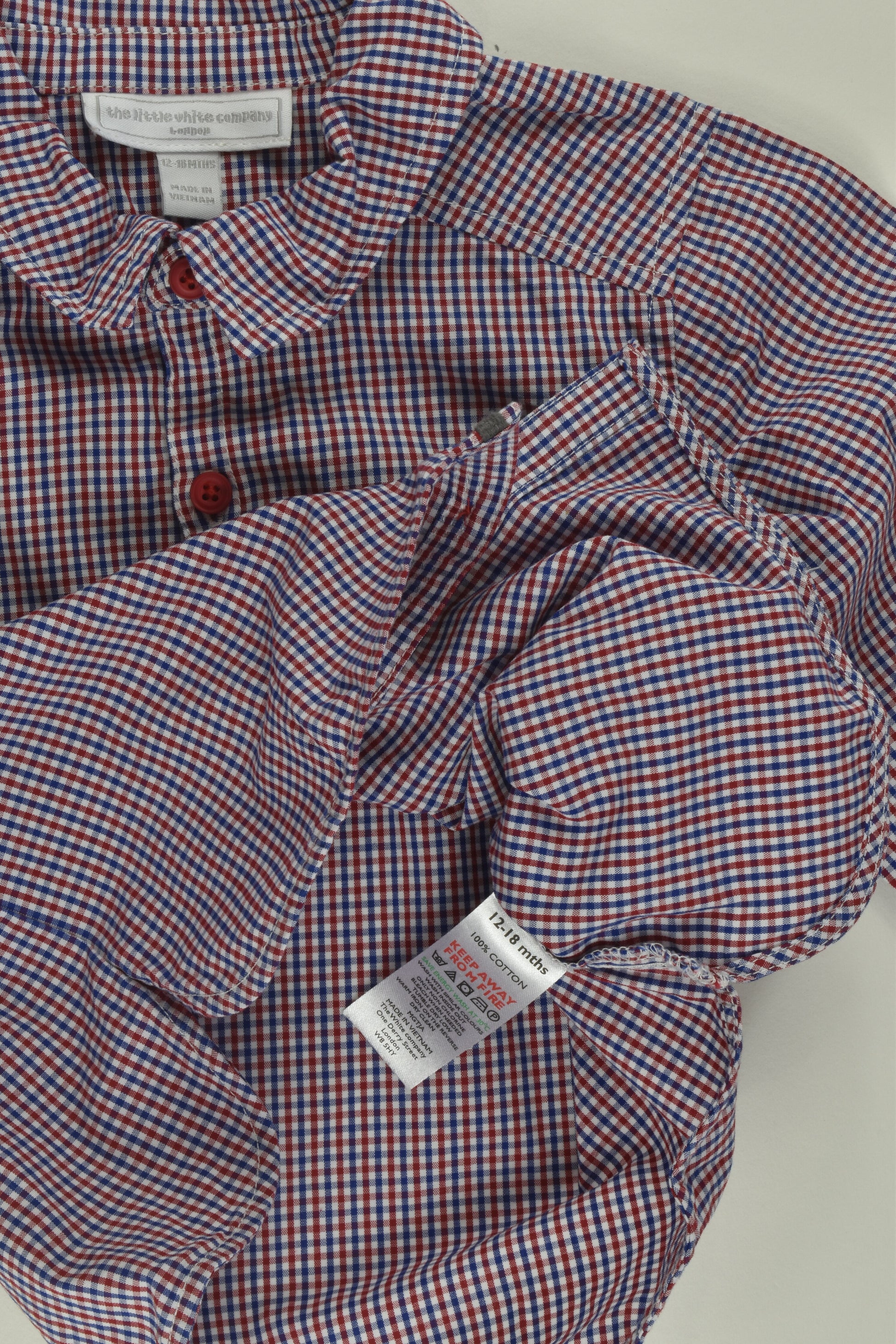 The Little White Company Size 1 Button-up Shirt