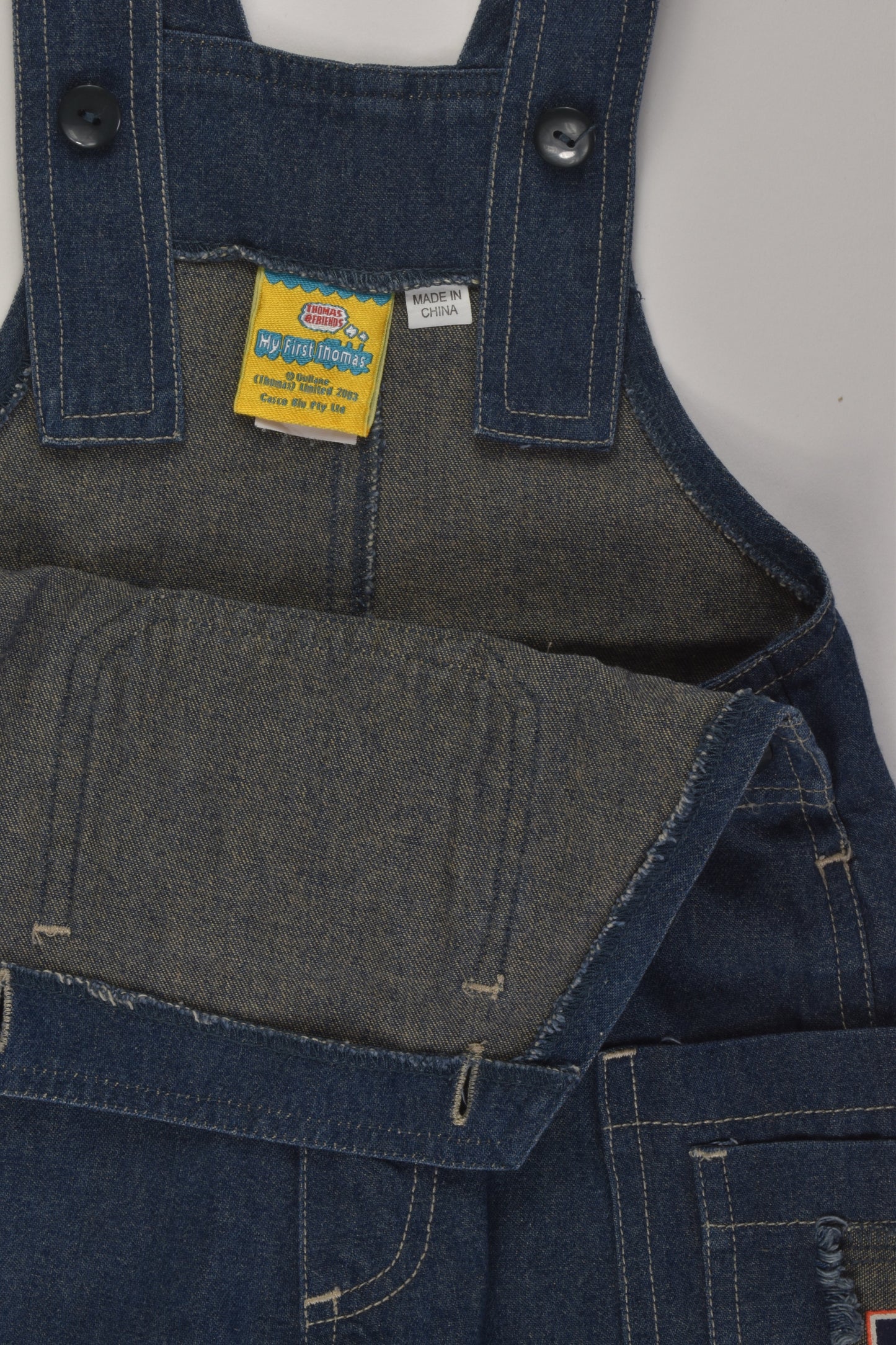 Thomas & Friends Size 00 Short Denim Overalls