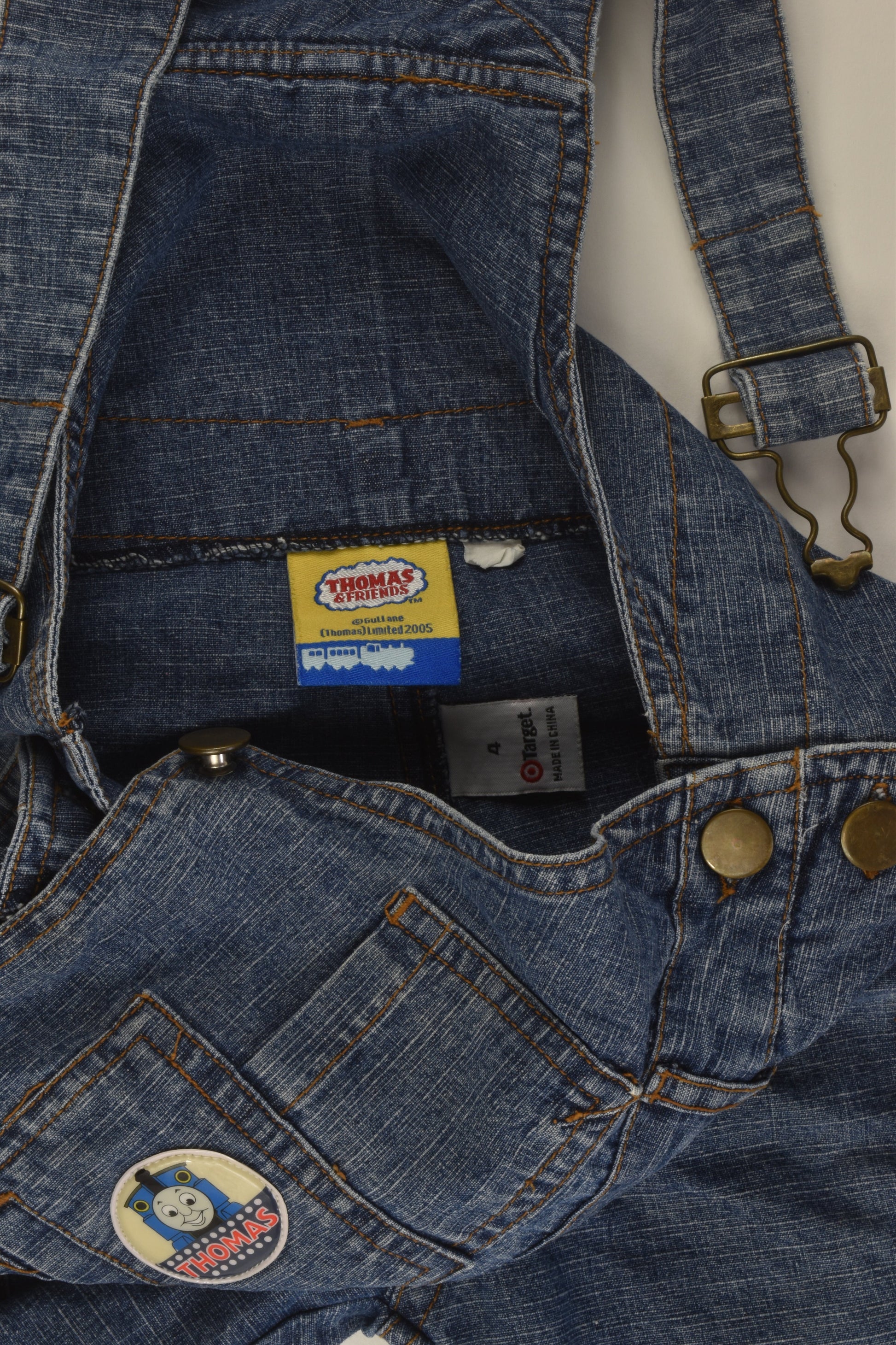 Thomas & Friends Size 4 Denim Overalls