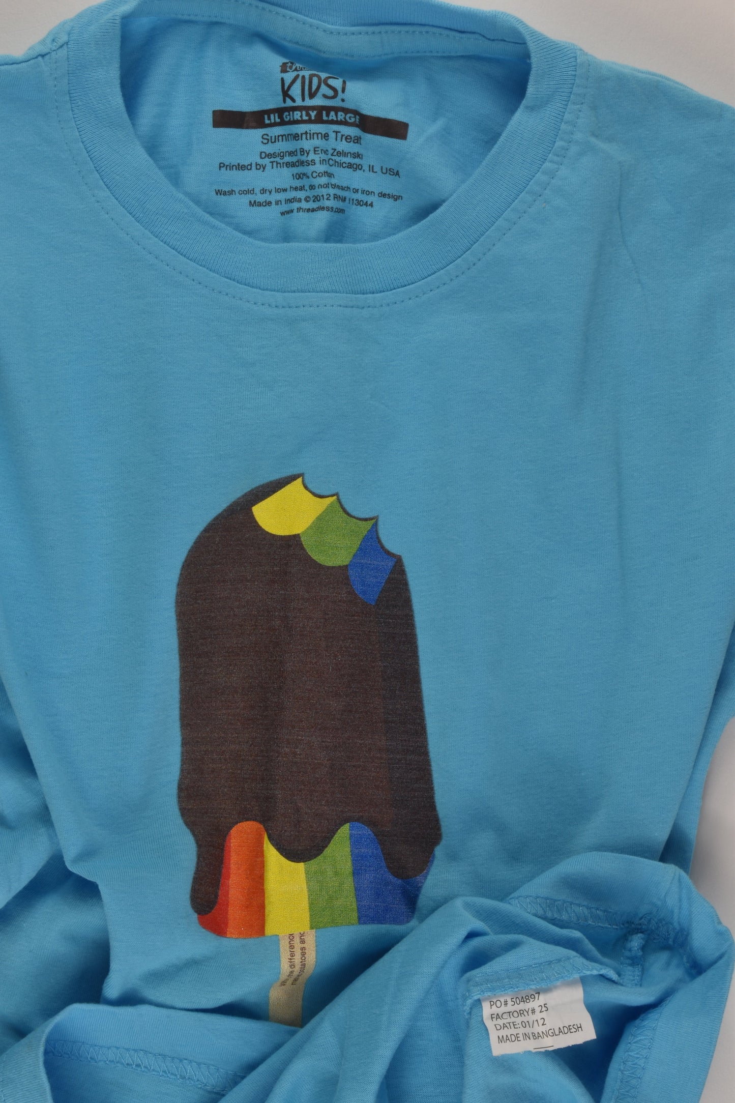 Threadless Size 12-14 'Summertime Treat' T-shirt