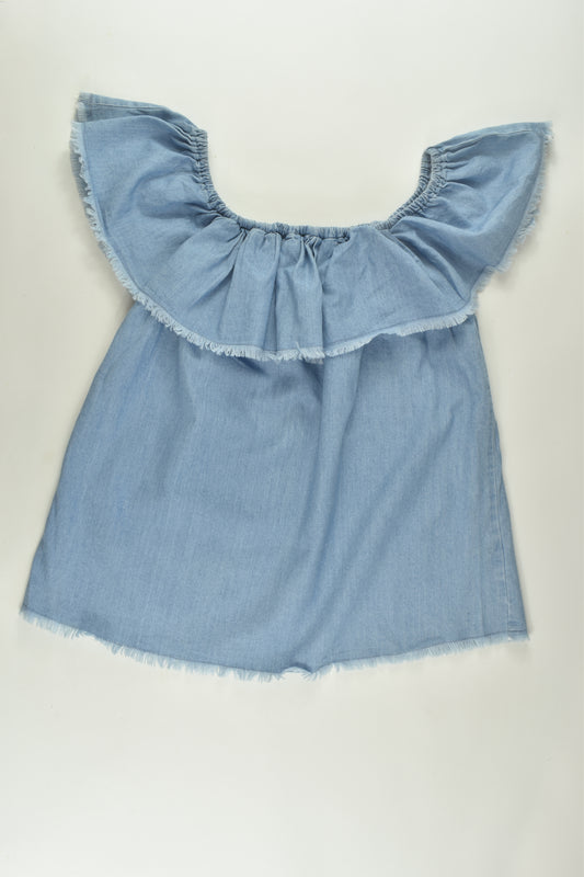 Tilii Size 12 Lightweight Denim Blouse