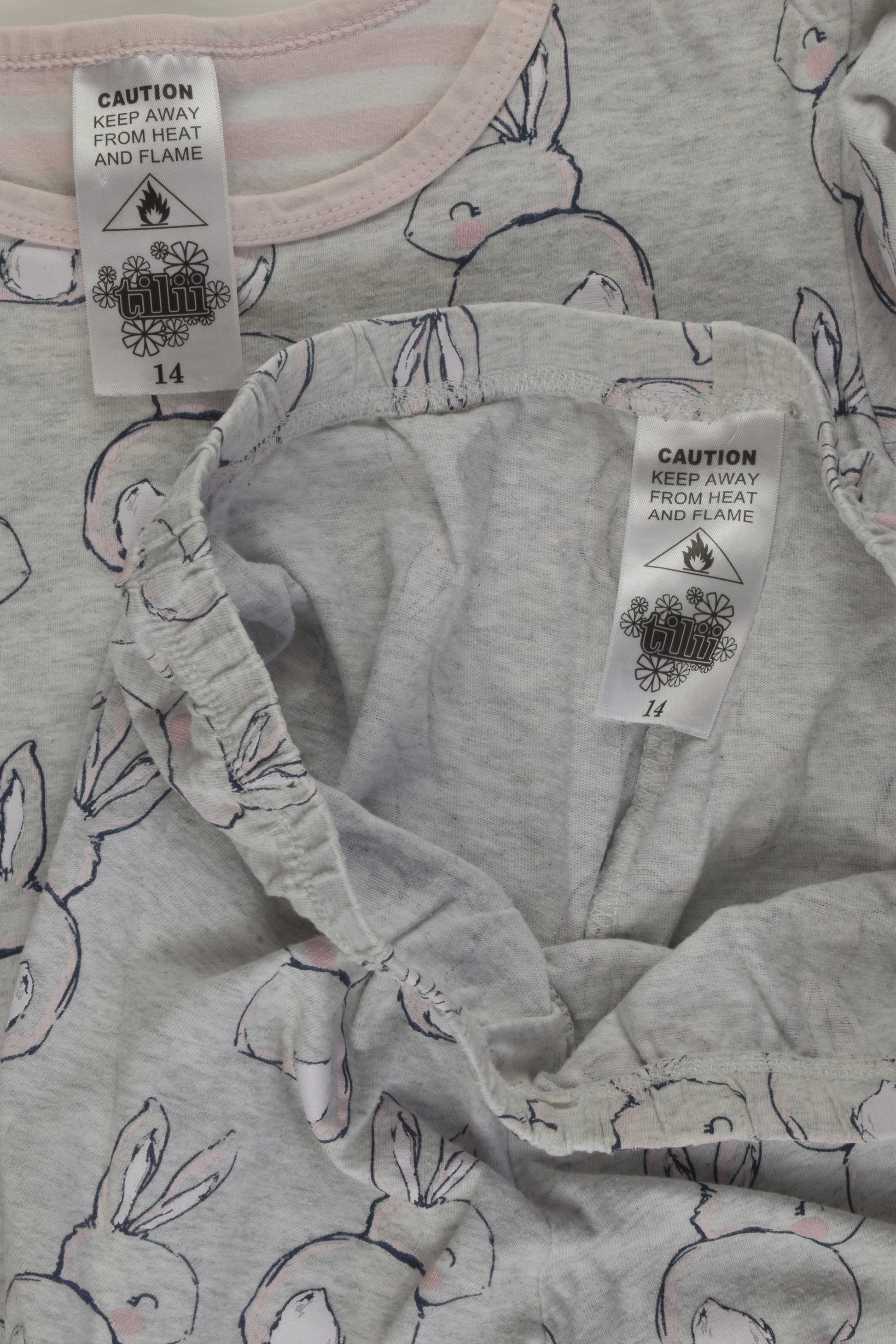 Tilii Size 14 Bunny Pyjamas