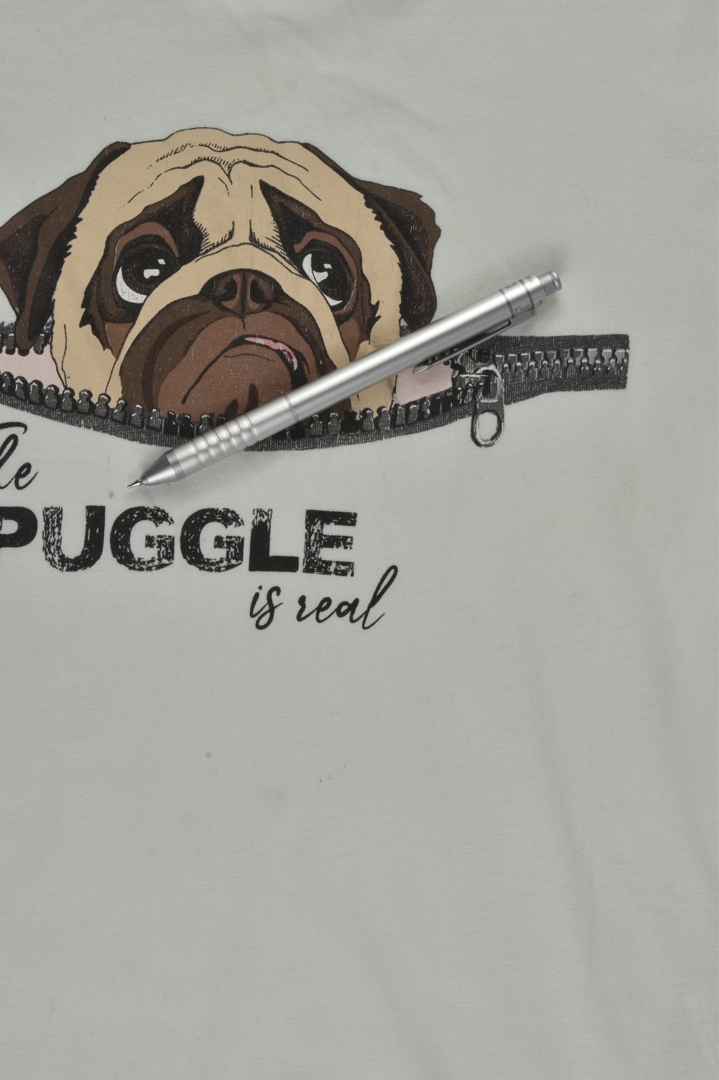Tilii Size 9 'The Puggle is Real' T-shirt