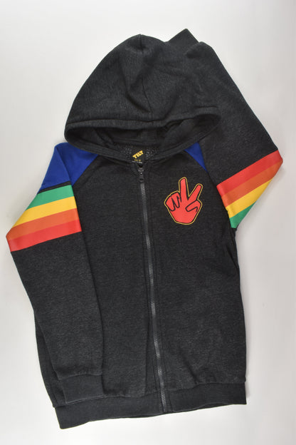 Tilt Size 12 Rainbow Stripe Zip Jumper