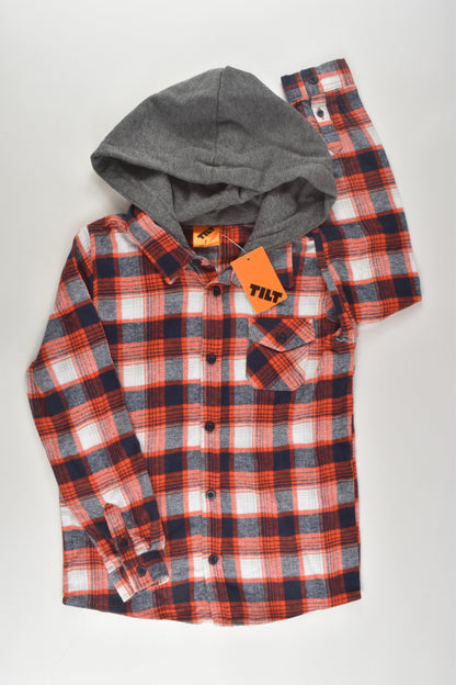 Tilt Size 7 Flannel Shirt with Hood