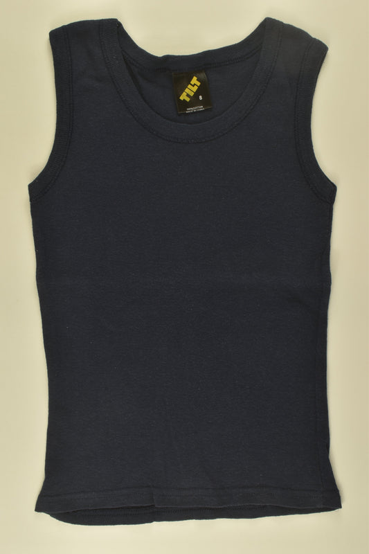 Tilt Size 8 Navy Blue Singlet