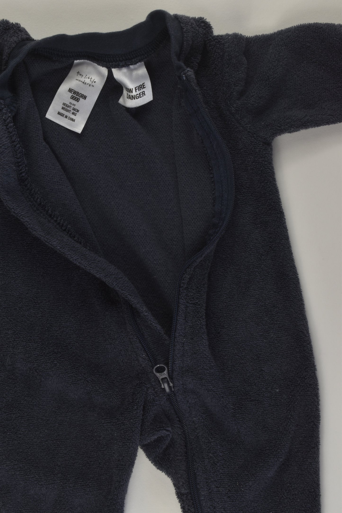 Tiny Little Wonders Size 0000 Terry Wondersuit