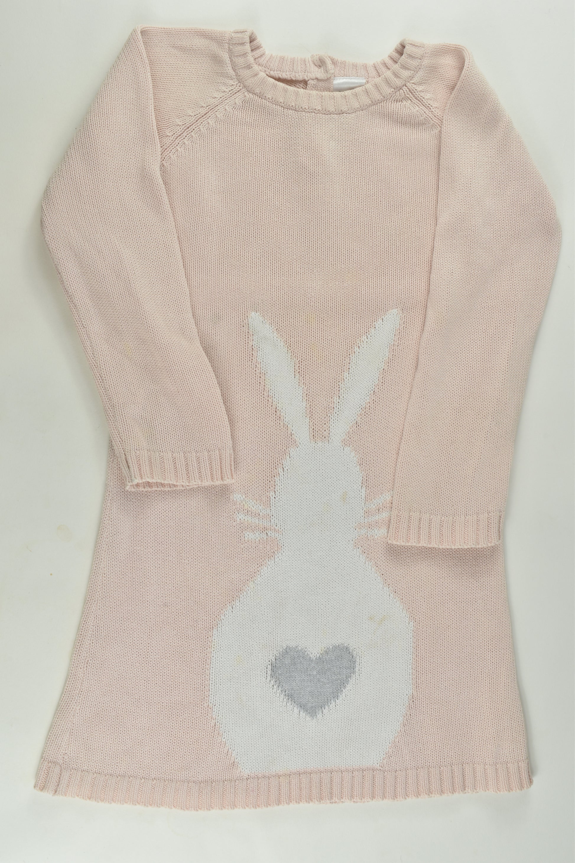 Tiny Little Wonders Size 2 Bunny Knit Dress