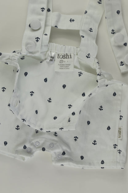 Toshi Size 00 Nautical Short Overalls