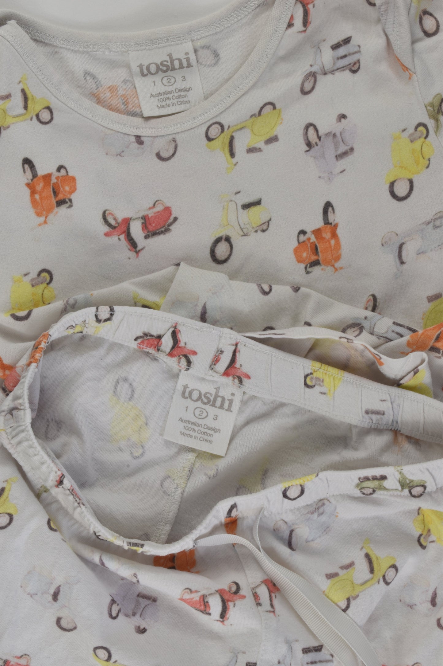 Toshi Size 2 Vespa Short Pyjamas