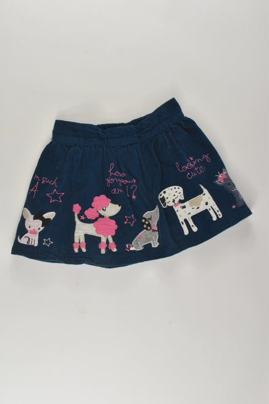 Tu Size 1 Lined Dog Cord Skirt