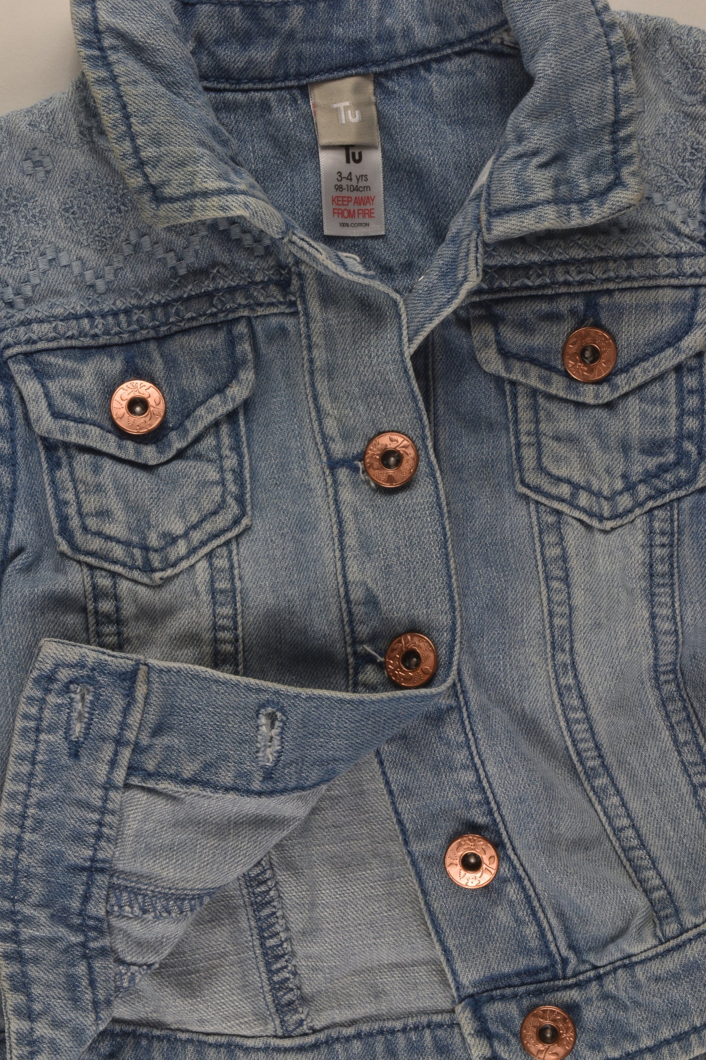 Tu Size 3-4 Denim Jacket