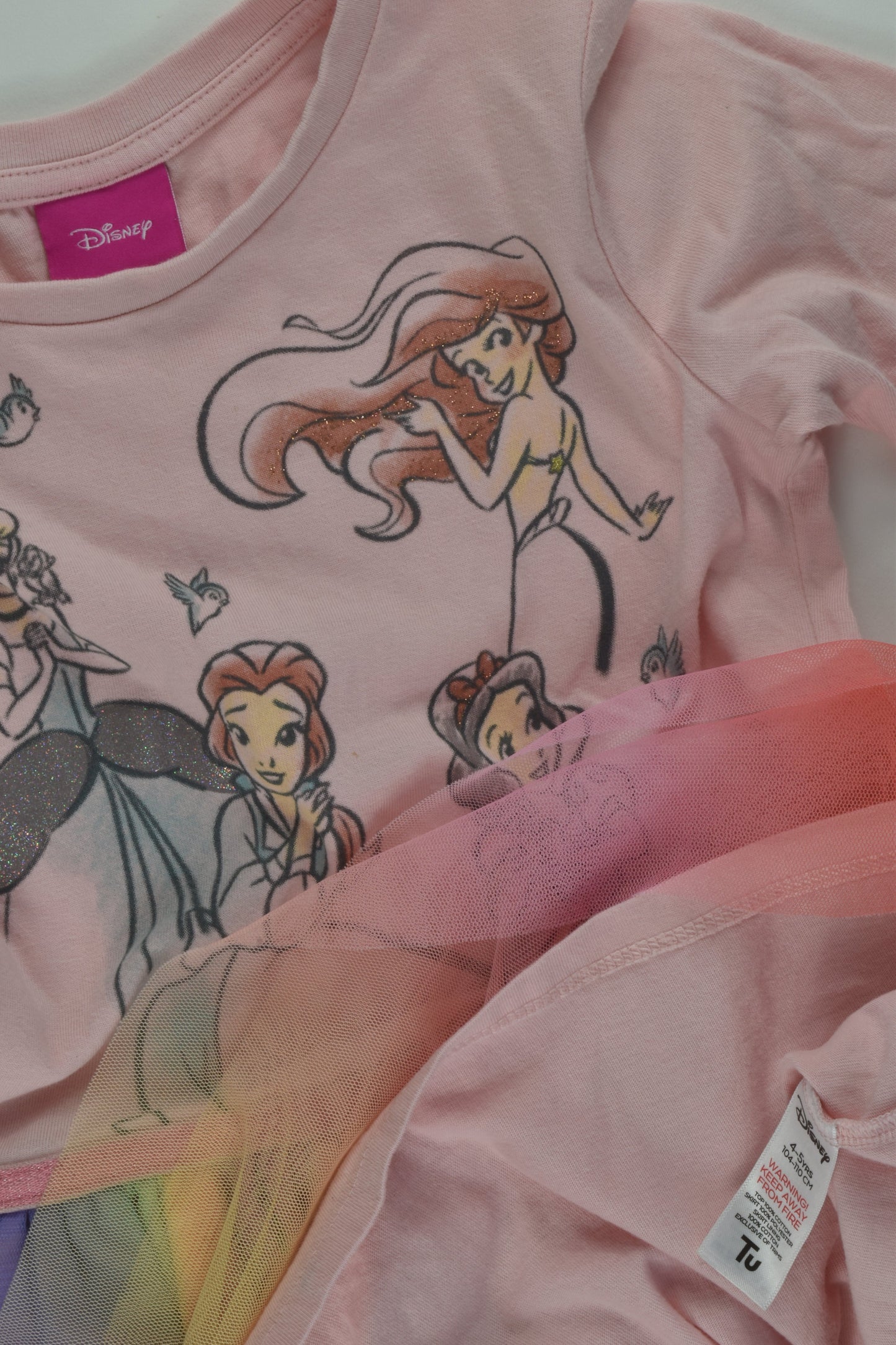Tu Size 4-5 Disney Princesses Dres