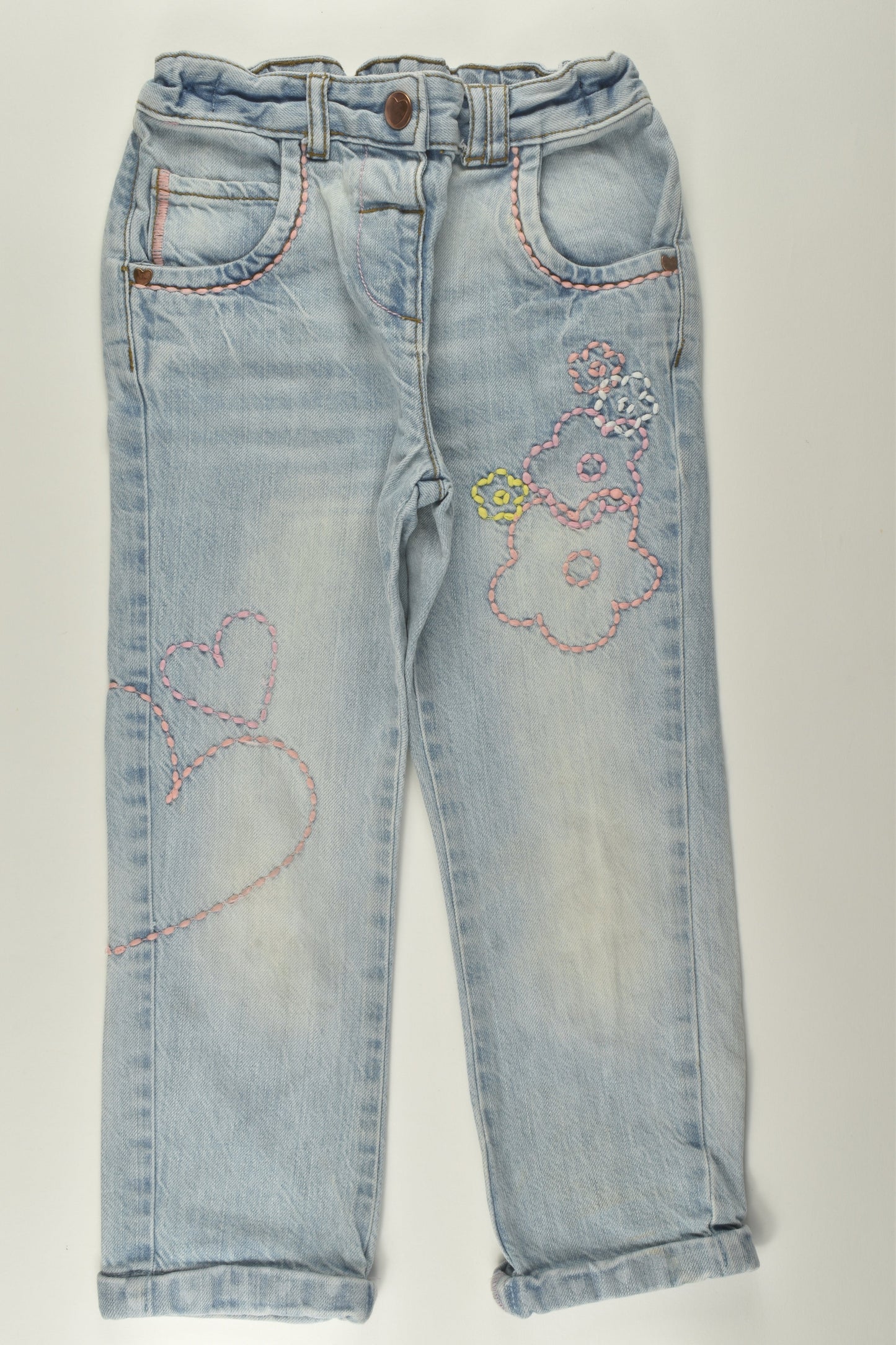 Tu Size 4-5 Embroidery Denim Pants