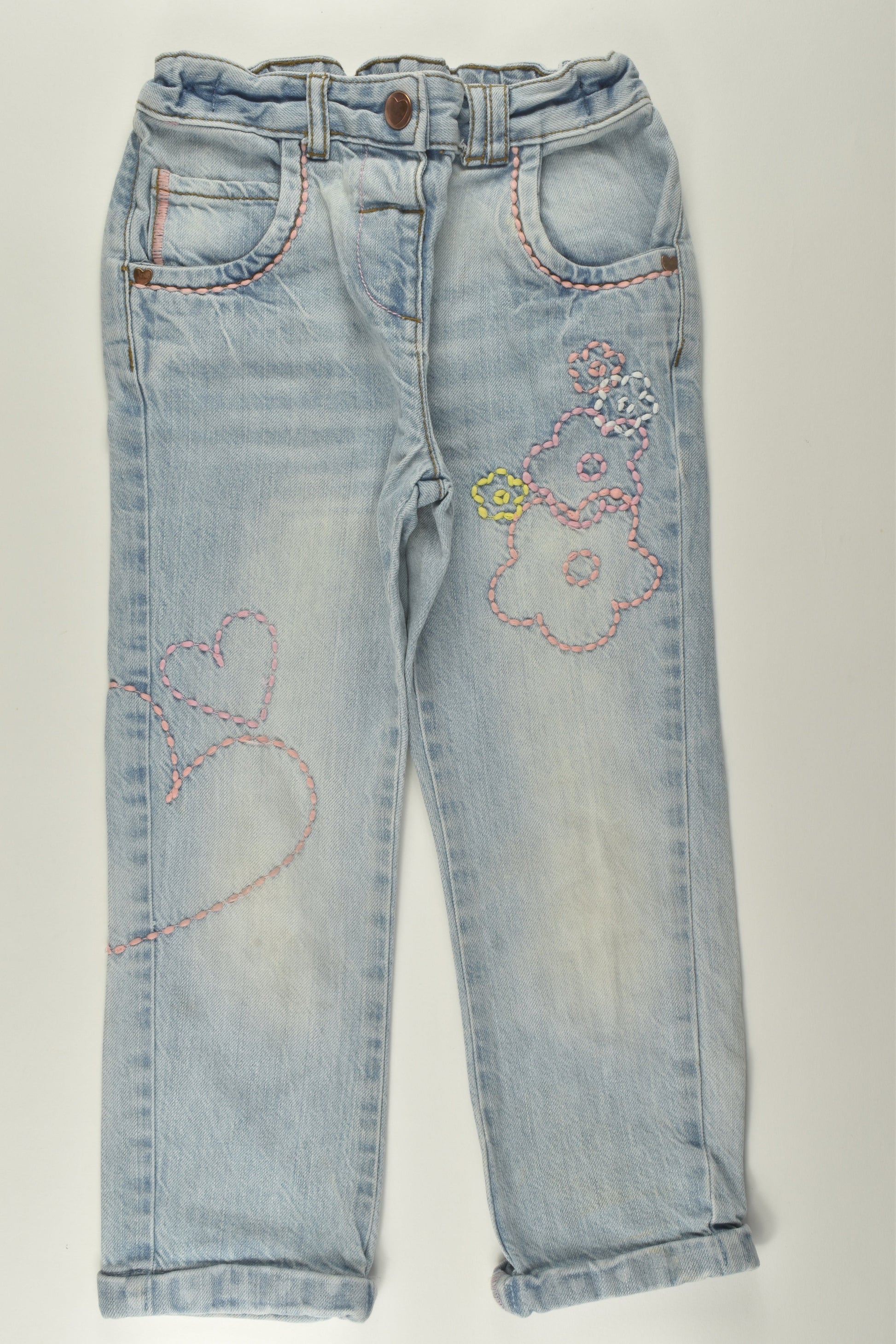 Tu Size 4-5 Embroidery Denim Pants