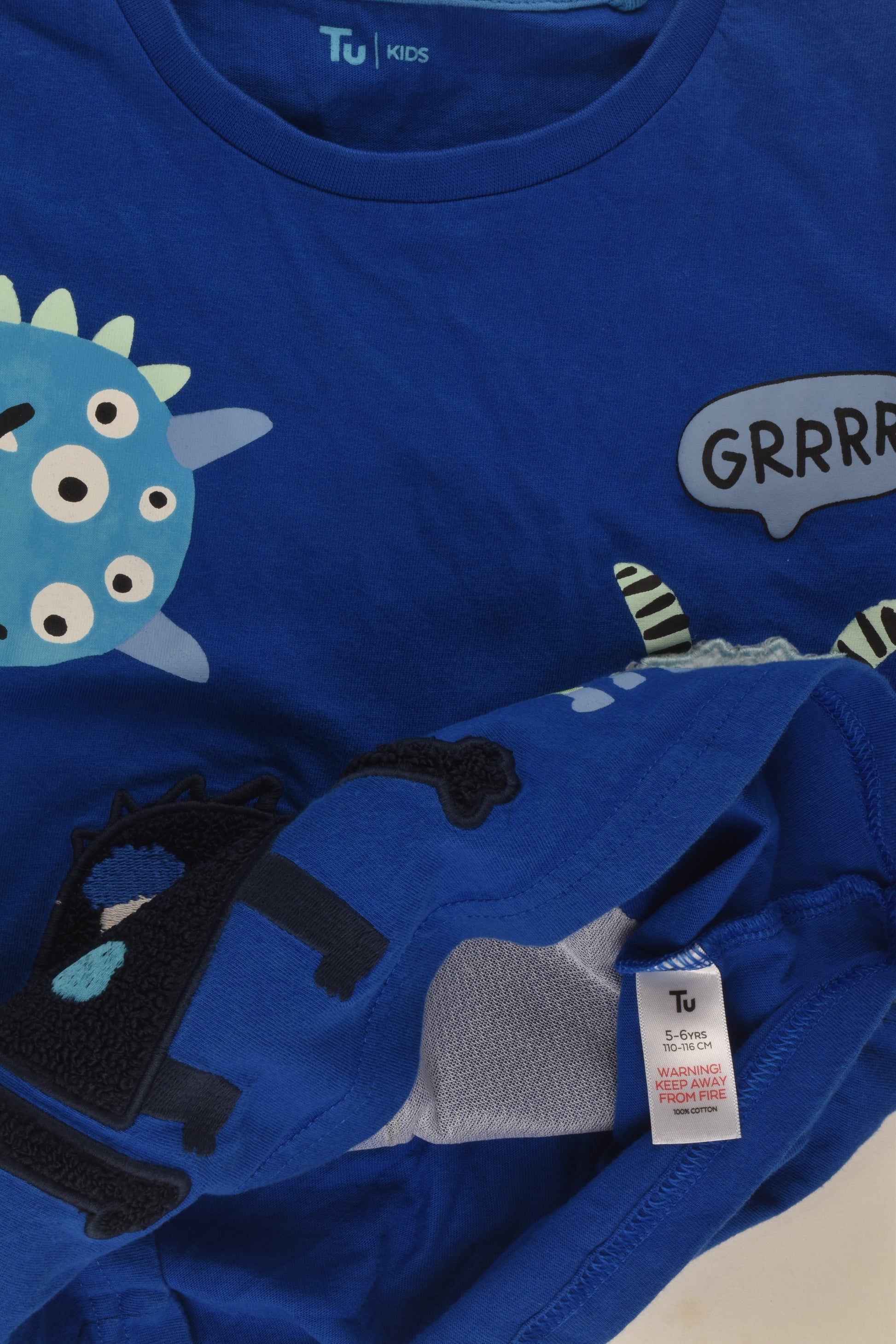 Tu Size 5-6 Monster T-shirt