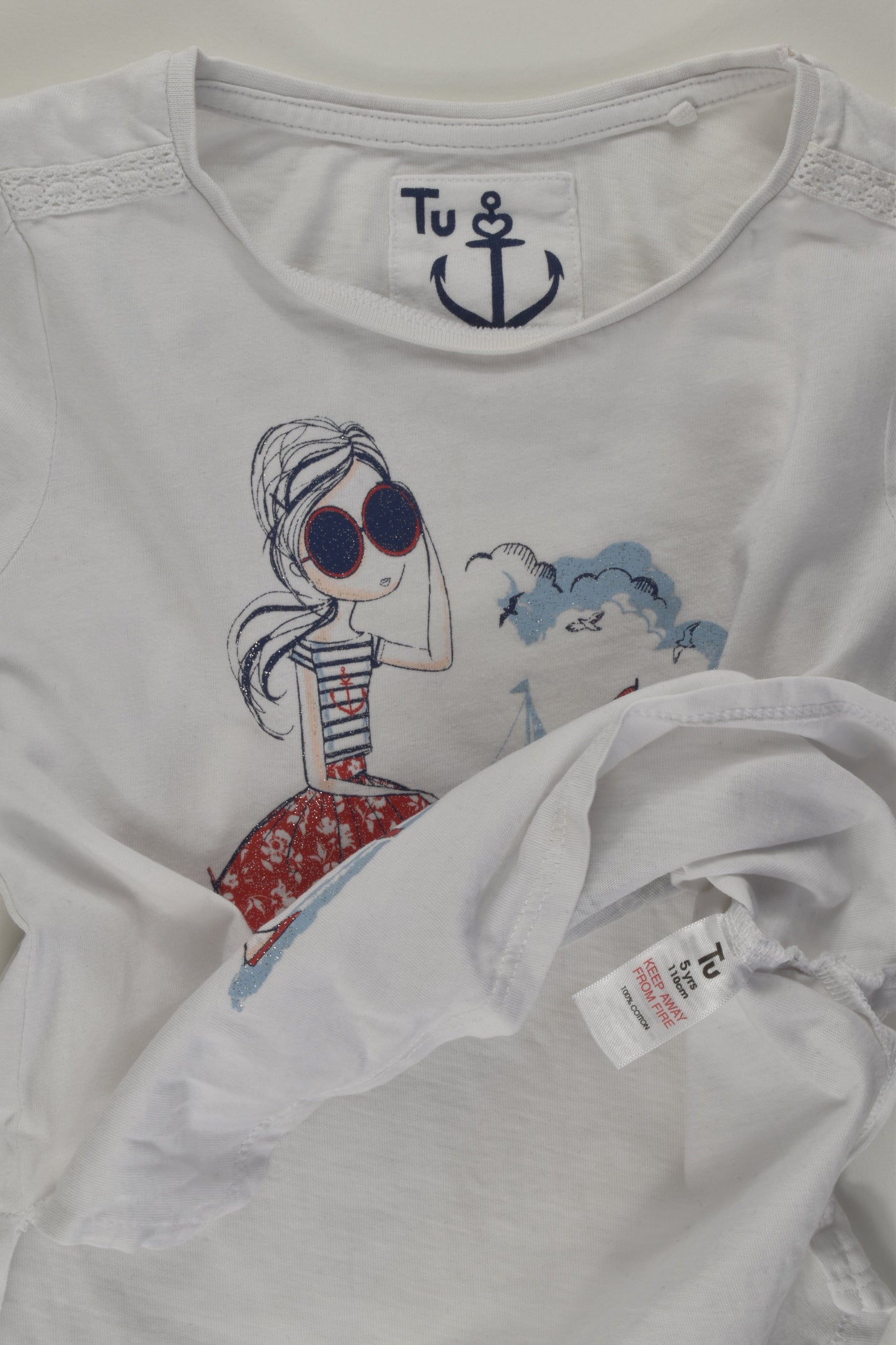 Tu Size 5 'Ahoy There!' T-shirt