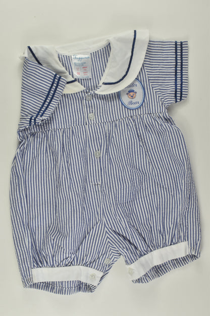 Tuppence Size 00 'Sailor Bear' Romper