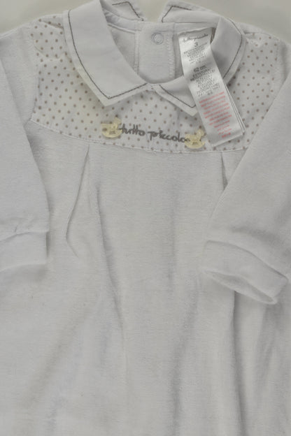 Tutto Piccolo Size 00 Velour Romper with Collar