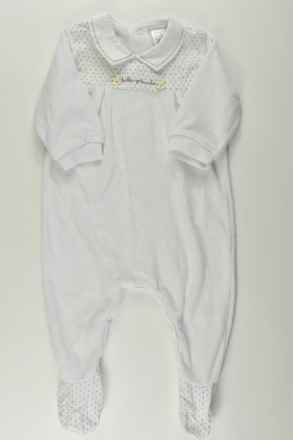 Tutto Piccolo Size 00 Velour Romper with Collar