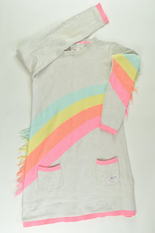 Tutus & Tambourines Size 7 Rainbow Knit Dress