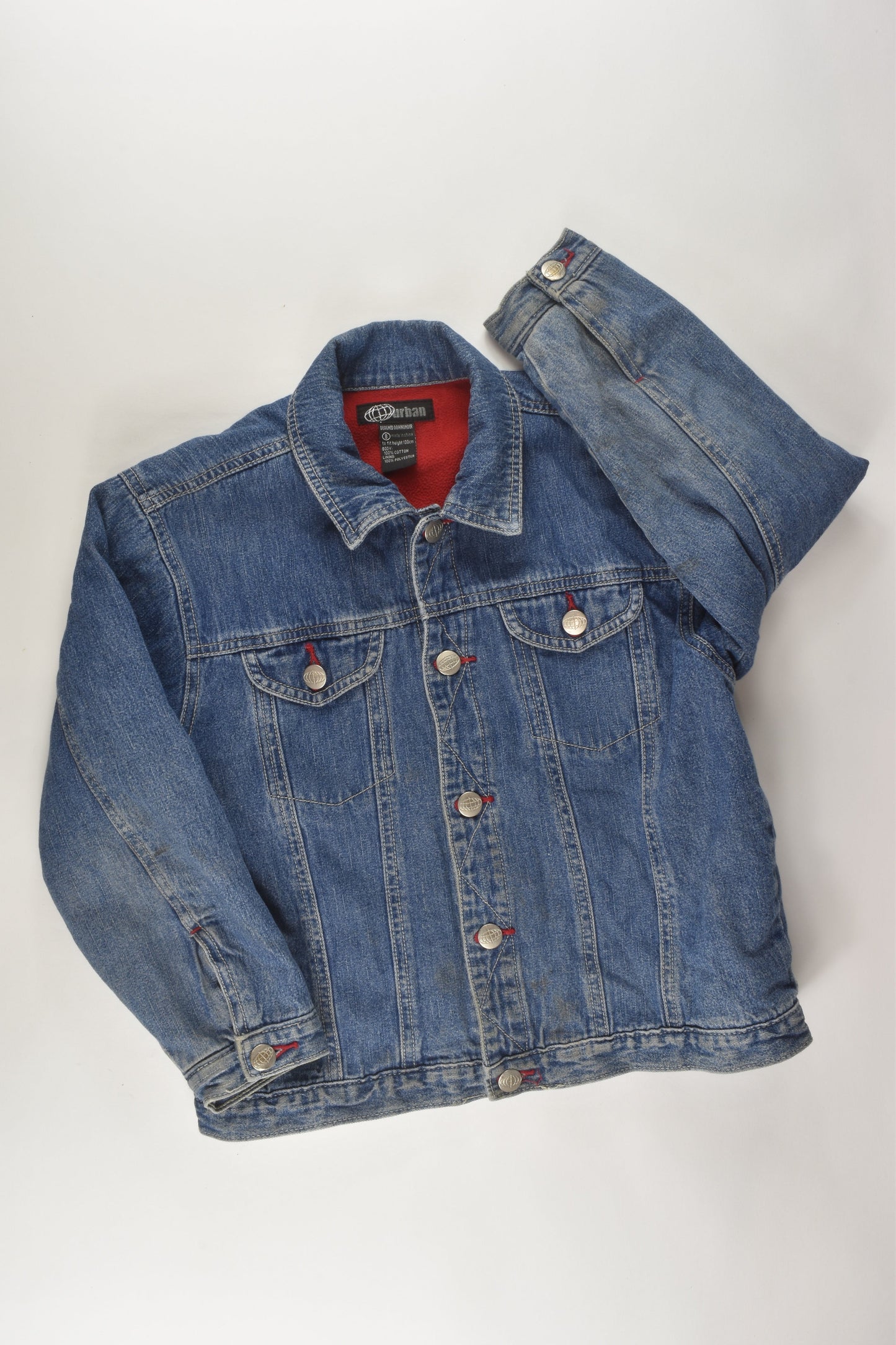 Urban Size 8 Fleece Lined Denim Jacket