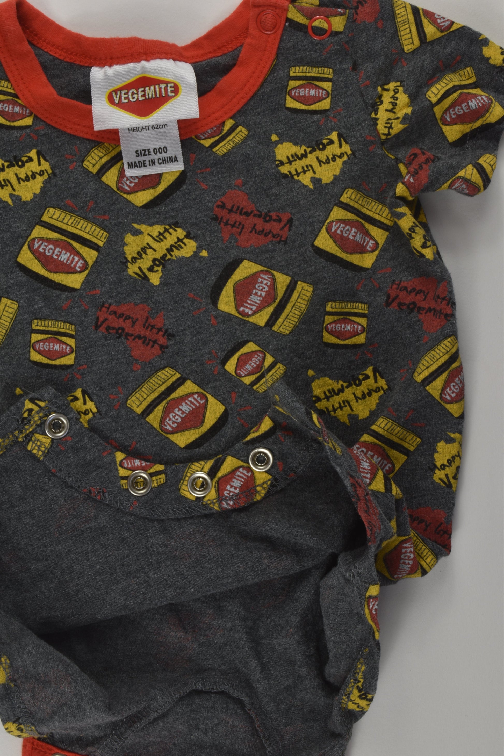 Vegemite Size 000 Short Romper