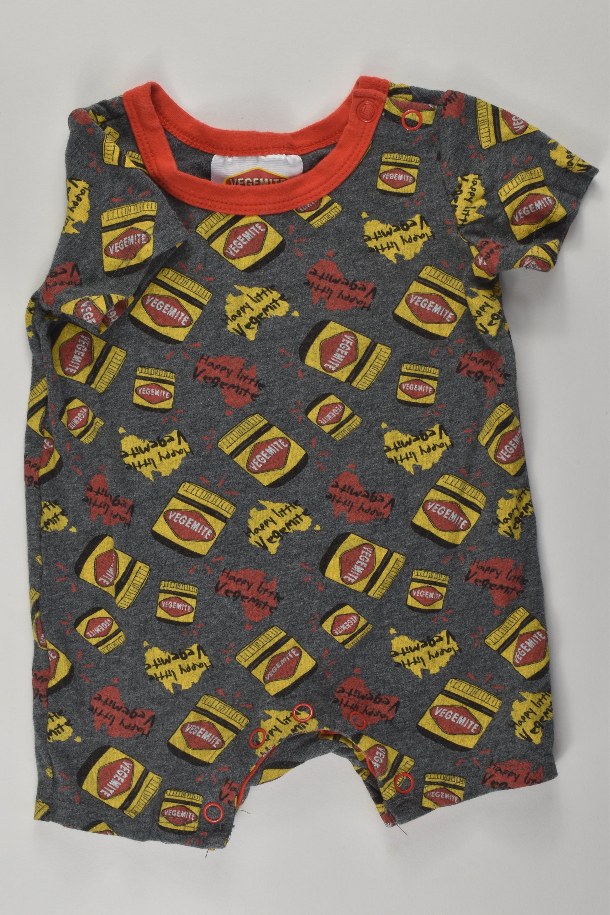 Vegemite Size 000 Short Romper