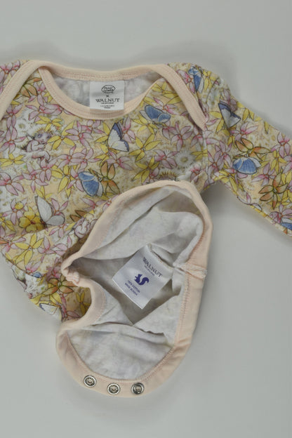 Walnut Melbourne Size 0000 Gumnut Babies Bodysuit