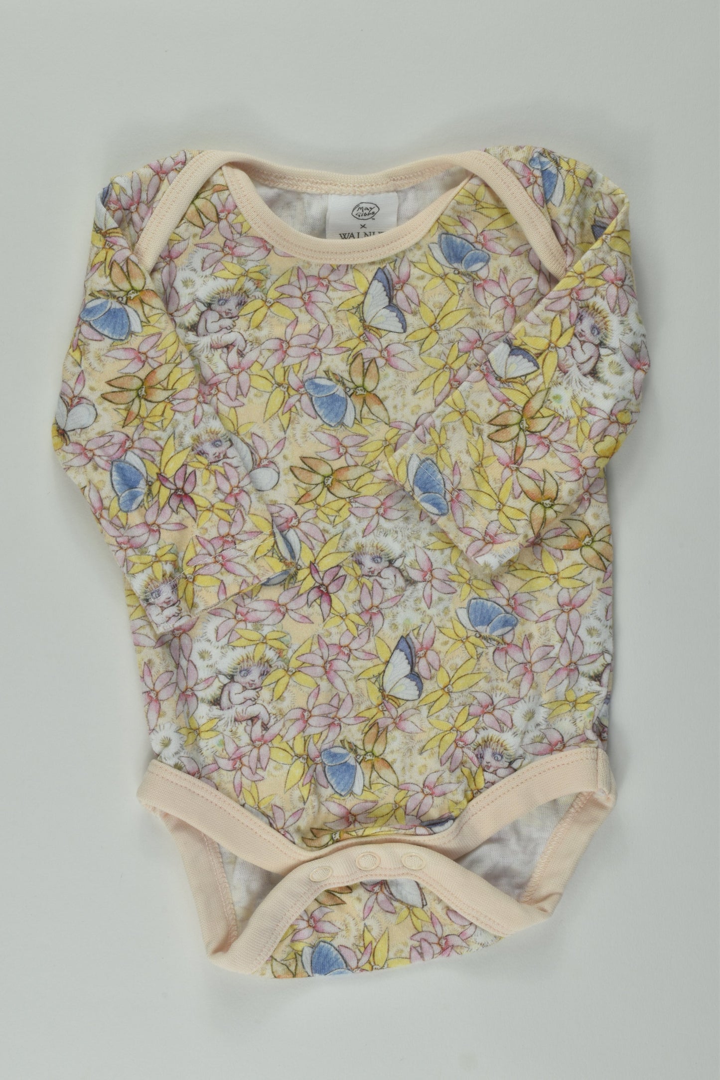Walnut Melbourne Size 0000 Gumnut Babies Bodysuit