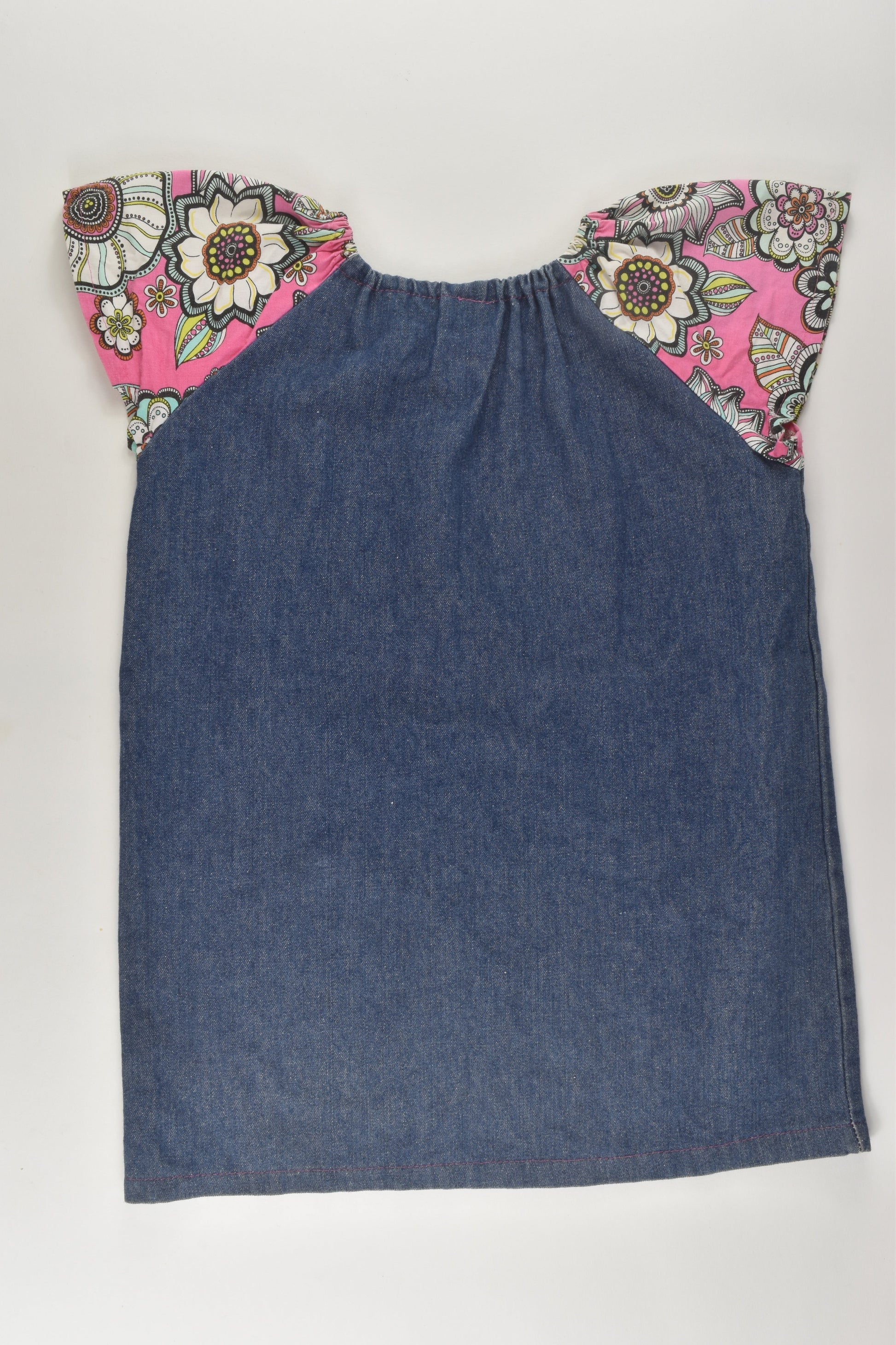 Wawa Tree Size 4 Handmade Denim Dress