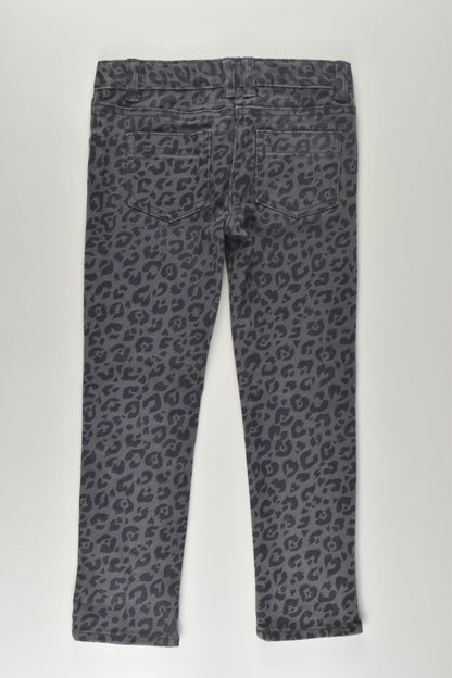 Wayne Jnr Size 4 Leopard Print Denim Pants