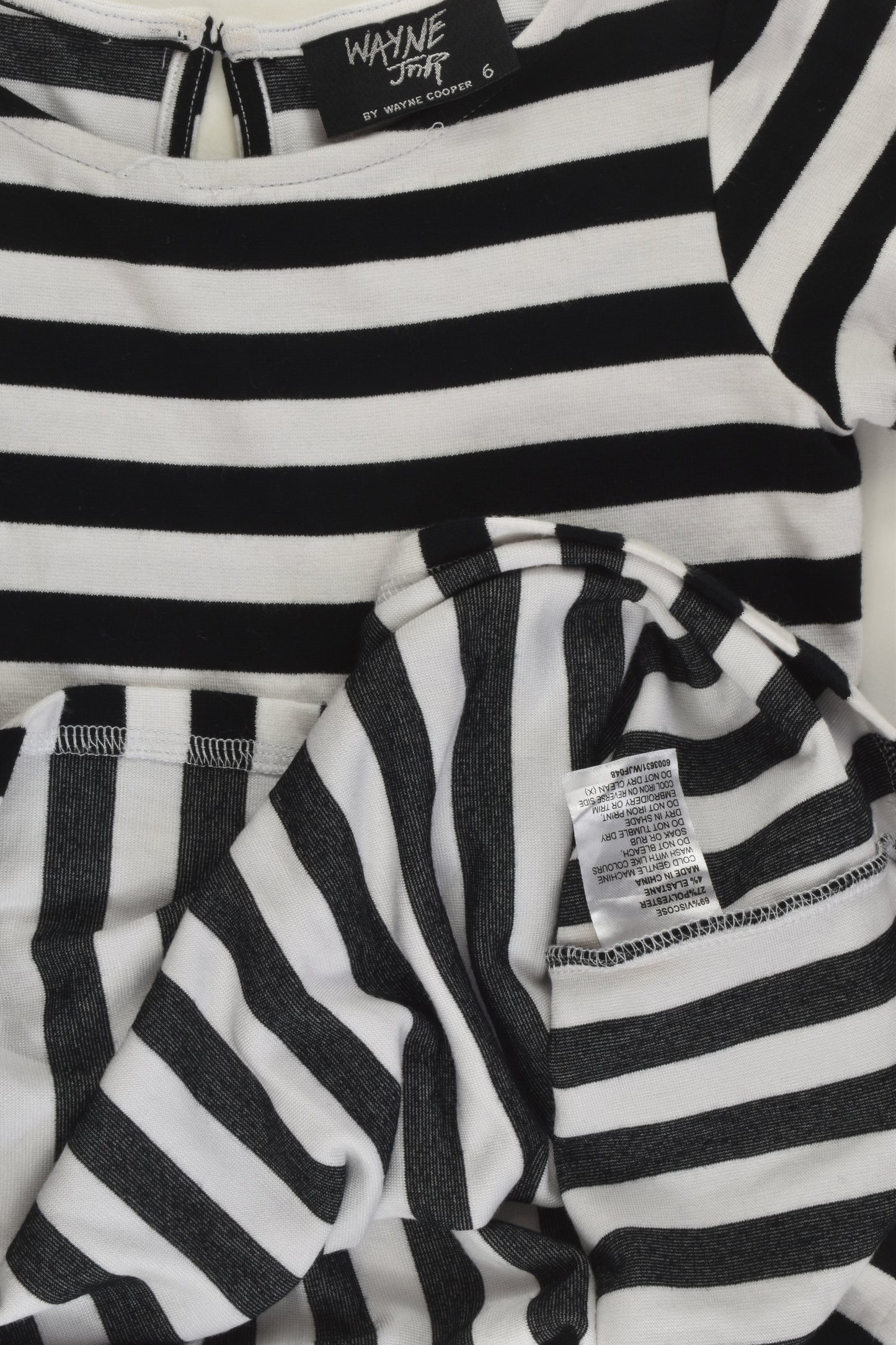 Wayne Jnr Size 6 Striped Dress