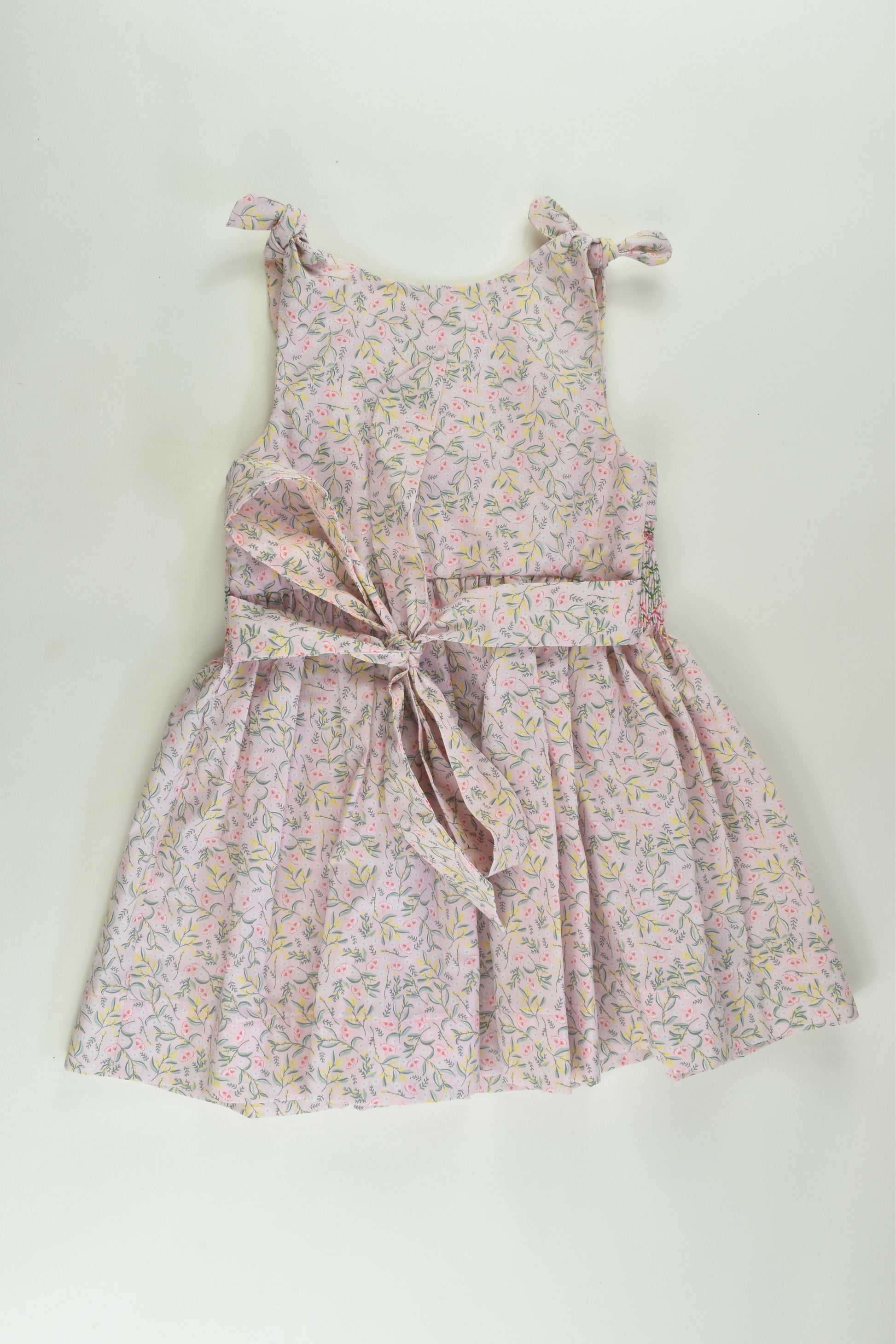 West Star Stitches Size 1 Floral Smocked Dress