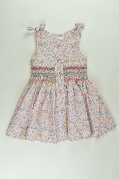 West Star Stitches Size 1 Floral Smocked Dress