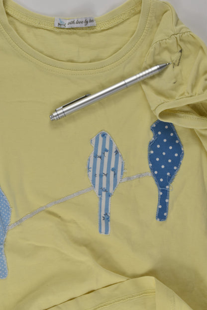 With Love by Bec Size 7-8 Bird T-shirt
