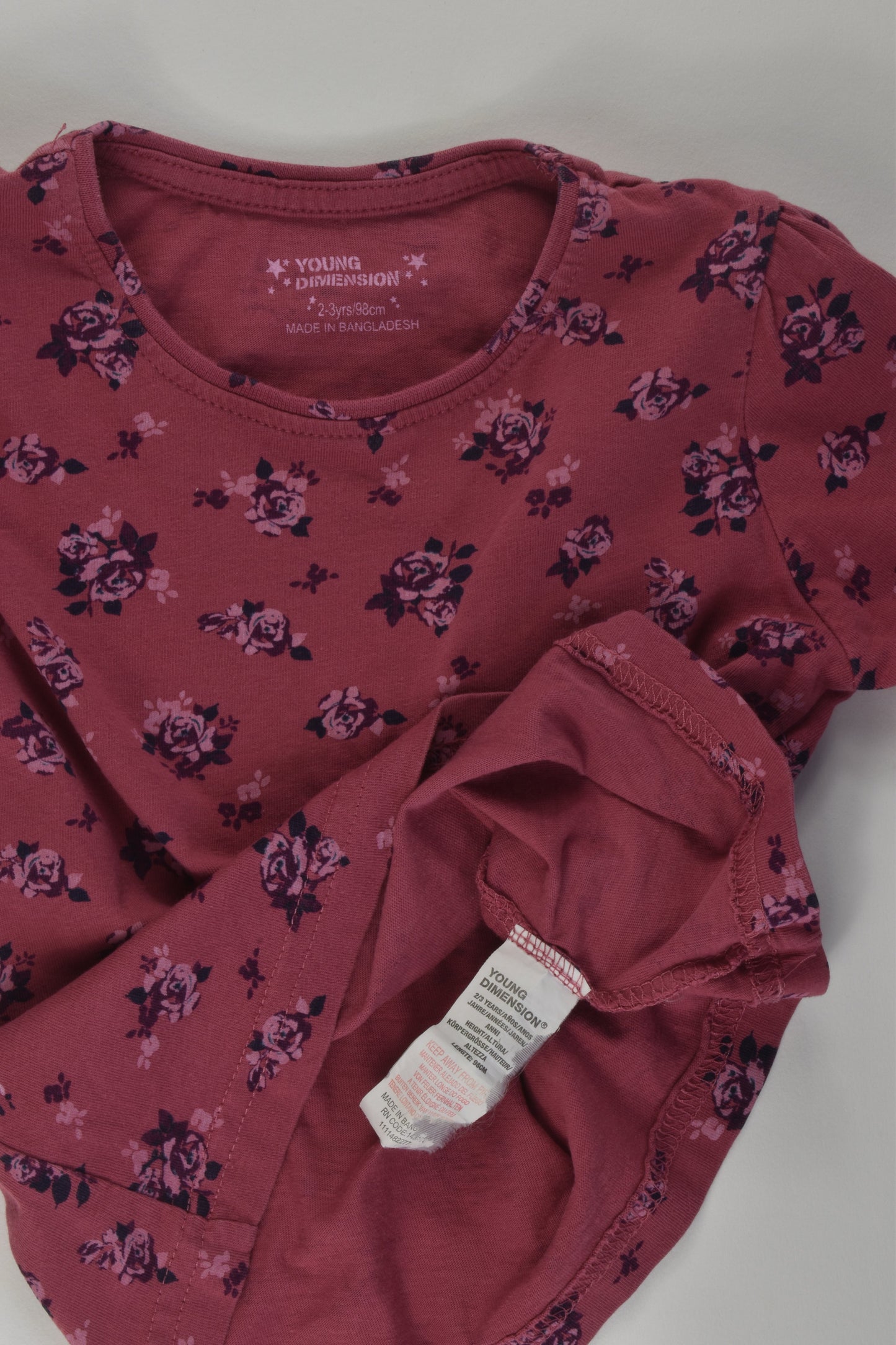 Young Dimension Size 2-3 Floral Top